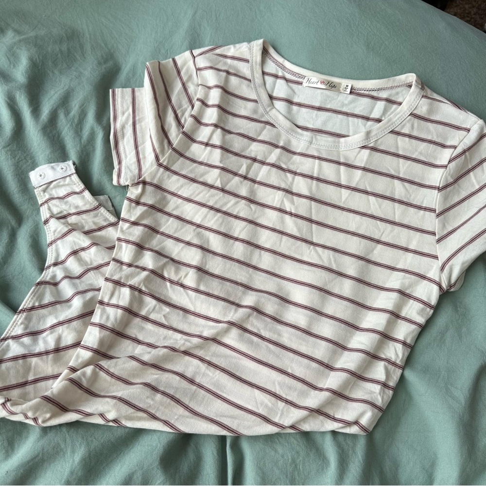 Striped bodysuit